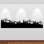 Preview: 46363 Wald und Berglandschaft Silhouette Wandsticker